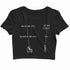 NERD GEEK Engineering Coding THE POWER OF SUDO LINUX Custom Printed Graphic Design Crop Top T-Shirt for Women
